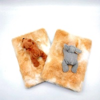 Retour à l'école Fluffy Diary Magnetic Mobile Aminal Toys Cute Plush Notebook for Kids