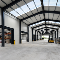 Atelier en acier préfabriqué personnalisé, résistant au vent et à la rouille, structure métallique robuste, bâtiment industriel