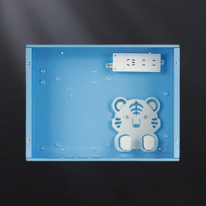 FTTH Home Entry Box Steel <b>Cabinet</b> Wall Flush Mount Plastic Cover Customizable OEM POE/GSM/SDK/GPRS Smart Building Weak Current - Product Image 2