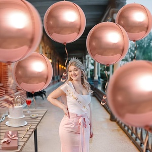 Ballons sphériques 4D en gros, 22 pouces, couleur unie, écologiques et durables pour décorations de Noël, Nouvel An et mariages - Product Image 3