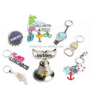 2022 Custom Metal Pink Seaworld Schlüssel anhänger Mexiko Fisch wal Dolphin Shaped Souvenir Keyring