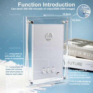 El álbum electrónico transparente NFT colorido de la fabricación de marcos de fotos digitales DIY de 7 pulgadas presenta reproducción de vídeo habilitada para movimiento - Product Image 5