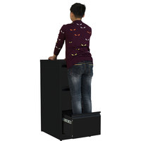 Armoire à tiroirs en acier moderne à 2/3/4 niveaux, design vertical/latéral, avec serrure à clé et poignée – Durable, modulaire, pour la maison, le bureau et l'école