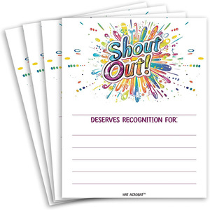 Shout Out <b>Cards</b> For <b>Teachers</b> Students Recognition Reward Paper Postcards Study Use Digital Printing Art Design - Product Image 5