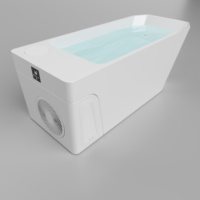 Baignoire de récupération tout-en-un avec contrôle Wi-Fi, nettoyage à l'ozone, bain froid, hydrothérapie, douche de fitness, capacité 60+ gallons