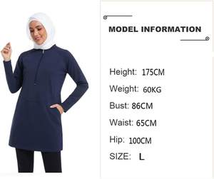 Ensemble de Sport Modeste et Élégant 2026 : Burkini, Leggings et Jupe Cache-Cœur UPF 50+ Respirant, Léger et Séchage Rapide en Polyester/Coton - Product Image 3