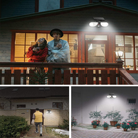 Applique murale solaire réglable à 40 LED, étanche conforme à la norme IP67, éclairage d'extérieur, luminaire de sécurité, idéal pour une maison