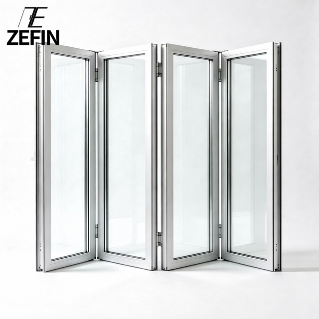 Large-Span Wind-Load Resistant Aluminum Folding Window for High-Rise Building Facades