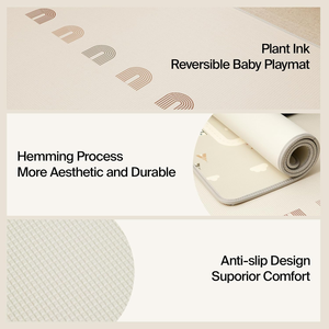 Tapis de jeu réversible pour bébé, enroulable, imperméable, jouet doux, 1 cm d'épaisseur, mousse XPE antidérapante pour utilisation au sol - Product Image 3