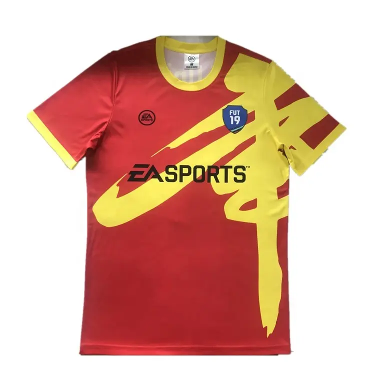 Custom Voetbalteam Tenue Jersey Voetbal Fans Sublimatie Snel Droog Voetbal Jersey