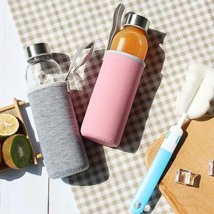 Bouteilles en verre personnalisées avec logo 300ml 500ml 750ml sans BPA, sans plomb, de qualité alimentaire, avec couvercle cylindrique pour <span class=keywords><strong>Tequila</strong></span>, Jus et Café - Product Image 2