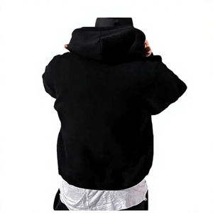 Sweat-shirt à capuche graphique surdimensionné pour homme <span class=keywords><strong>SHENHE</strong></span>, 100% polyester, noir, taille XL - Product Image 3