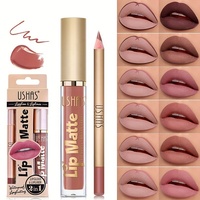 Kit de maquillage pour les lèvres, gloss à lèvres et crayon à lèvres, imperméable, longue durée, rouge à lèvres liquide mat, vente chaude
