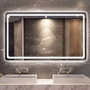 Miroir mural intelligent avec lumière pour salle de bain, avec désembuage et éclairage LED, avec livraison rapide, pour villa et hôtel, 40W, 32H pouces, stock aux États-Unis - Product Image 1