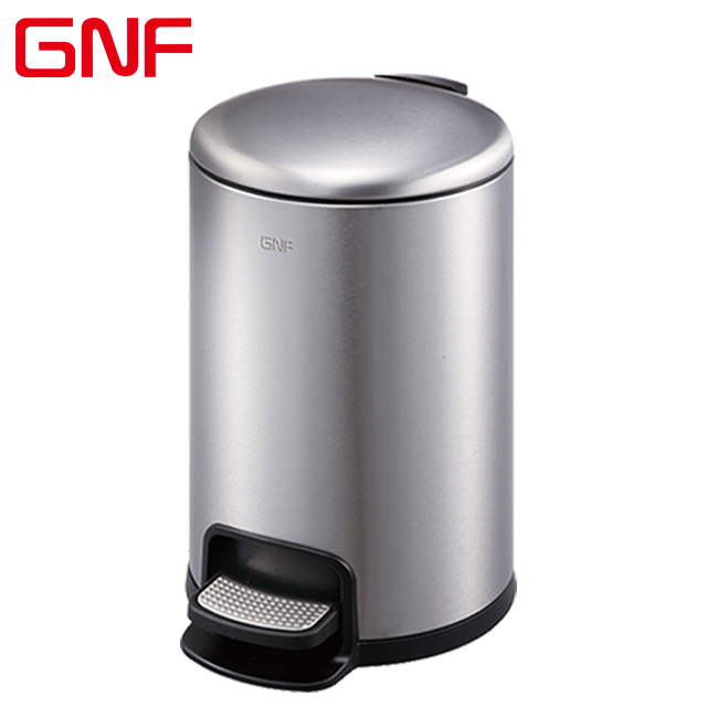 GNF 3L stainless steel foot pedal trash bin ss metal toilet dust bin garbage bin with pedal