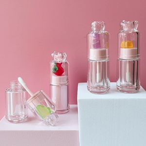 Dễ Thương Trái Cây Kẹo Phụ Kiện 4Ml 2.5Ml Rõ Ràng Bowknot Đầu Màu Hồng Vòng <span class=keywords><strong>Lip</strong></span> <span class=keywords><strong>Gloss</strong></span> Ống <span class=keywords><strong>Lip</strong></span> Dầu Container - Product Image 2