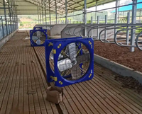 Ventilateur à pression négative pour étable de bétail, ventilateur de refroidissement pour ferme d'élevage, ventilateur de ventilation d'étable à entraînement direct, ventilateur d'étable anti-corrosion