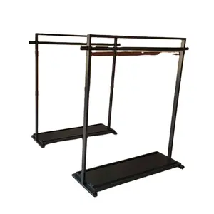 Clothing shop two-way centre island display shelf floor-standing display unit furniture cafe wooden wall shelves