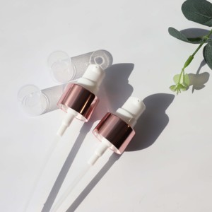 En stock pompe à crème de traitement en aluminium rose 24MM pour bouteille cosmétique - Product Image 2