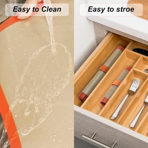 Proveedor de Fábrica, Tapete Antiadherente de Alta Calidad, Tapete de Silicona para Horno, Tapete de Silicona Extra Grande Personalizado para Hornear Pasteles - Product Image 3