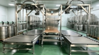 Complete automatische kokosmelkverwerkingslijn, kokoswater- en sapproductiemachine, turnkey project