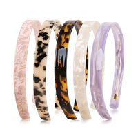 Serre-tête simple en acétate de 1,5 cm de large, style Alexander, couronne haute française, accessoires de mode pour femmes