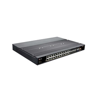 Switch industriel géré 24 ports RJ45 avec 8 ports SFP 100/1000M + 4 ports SFP+ Uplink 1/10G Fibre Ethernet - Product Image 2