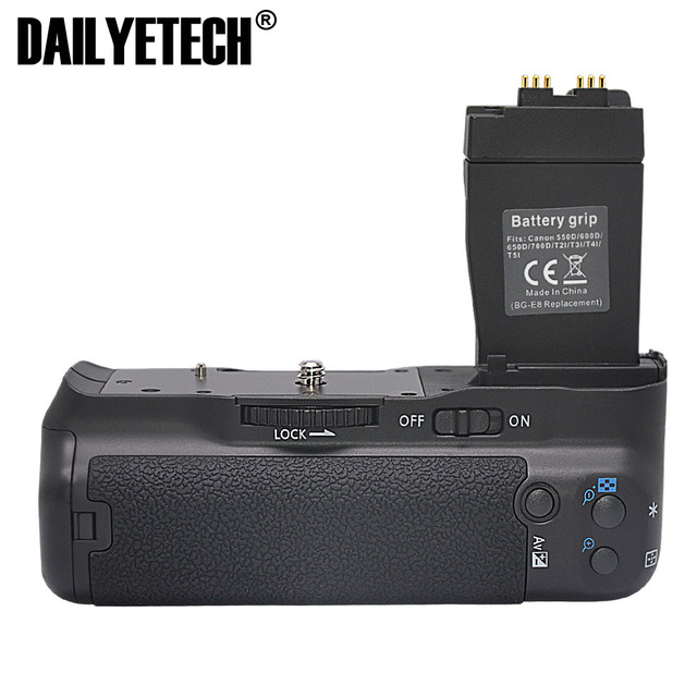 BG-550D Vertical Battery Grip Pack for Canon EOS 550D 600D 650D 700D T5i T4i T3i T2i BG-E8