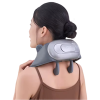 Nouveau Masseur de Cou et d'Épaules 3D Shiatsu Amélioré avec Chauffage, Sangle Élastique et Tête de Massage en Silicone