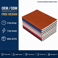 Cuaderno Personalizado con Cubierta de Cuero Suave B5 A5 A6, Diario Sencillo y Elegante con Páginas Rayadas, Encuadernación Térmica para Negocios y Escritura