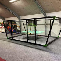 Table de tennis de table professionnelle multifonctionnelle en acier, taille personnalisée 305*610cm, courts de padel