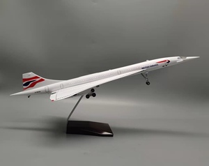 1/125 Échelle ABS Résine British Airways <span class=keywords><strong>Air</strong></span> <span class=keywords><strong>France</strong></span> Concorde Avion Modèle Supersonique Compagnie Aérienne Moulé Sous Pression Jouet pour Collection - Product Image 6
