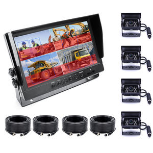 Kit de système de surveillance à 4 canaux AHD 1080P 9 pouces haute résistance : Moniteur IPS anti-reflet + 4 caméras IP68 étanches à la poussière - Product Image 1