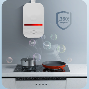 Bom Preço Wall Mounted Combinação <span class=keywords><strong>Detector</strong></span> De Gás com Válvula Solenóide Gás Leak Alarm Analyzer - Product Image 3