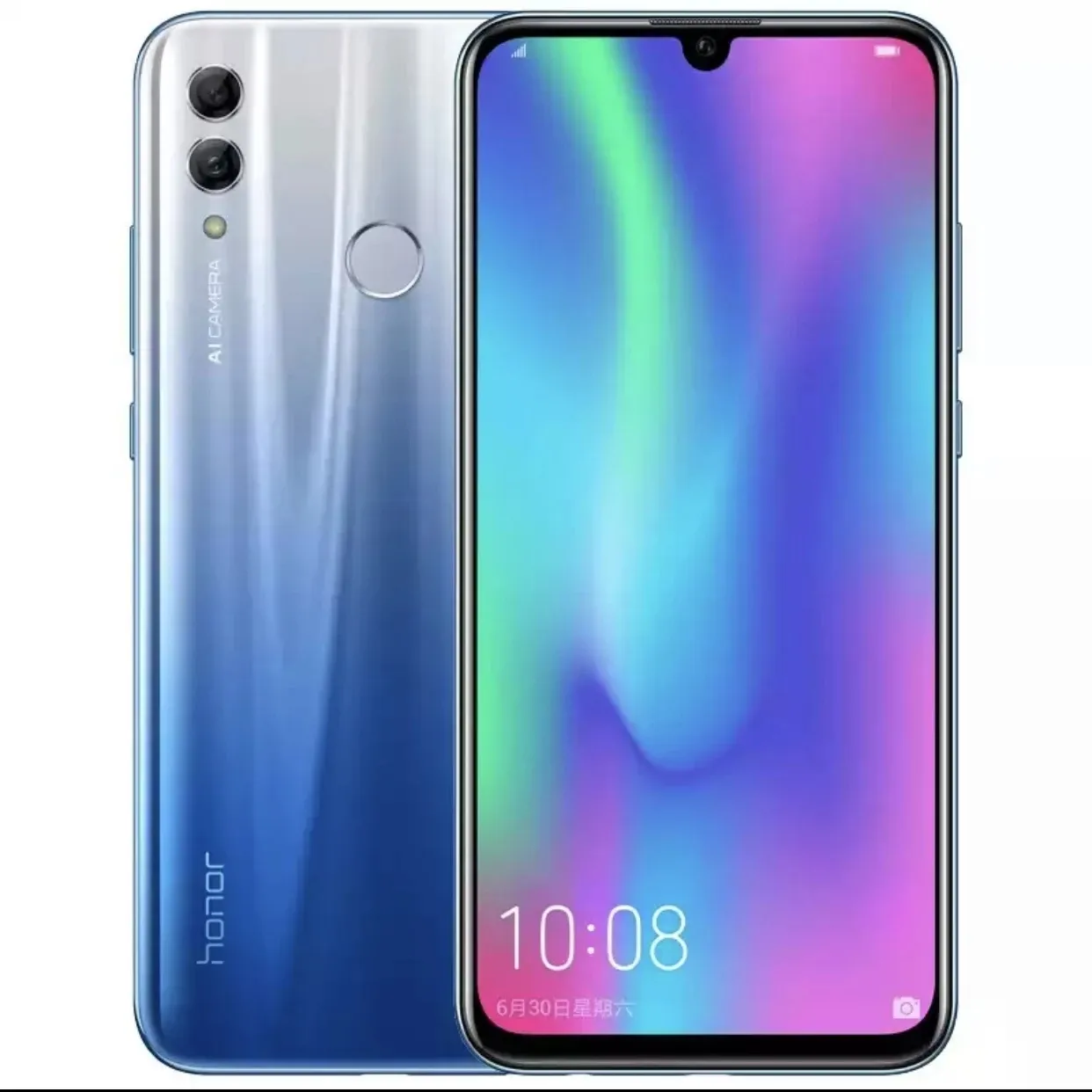 Official Global ROM Honor 10 Lite Smartphone Android 9 HiSilicon Kirin 710 4GB 6GB RAM 64GB 128GB ROM 13MP Camera Google Play