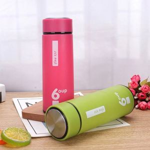 Gobelet à eau en verre écologique personnalisé avec logo d'usine, unisexe, 400 ml, style sportif, couvercle à vis, boisson directe, anti-corrosion - Product Image 2