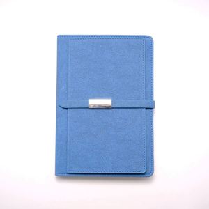 A5 Custom PU Leather Hardcover Business Notebook Magnetic Strap Card Holder Thread <b>Sewing</b> Spiral Binding 100 Sheets Custom Logo - Product Image 2