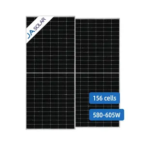 JA JAM78S30 580-605/MR MBB半电池太阳能光伏组件156电池面板580W 585w 590w 595w 600w 605w IP68面板Solares