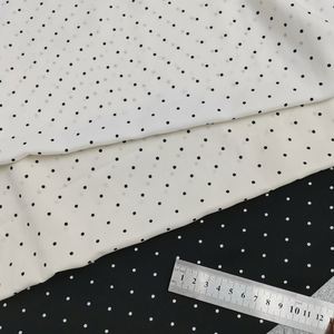 Tissu imprimé brocart uni 100% polyester à pois, bon tombé, 0,2 cm, pour vêtements de filles, vente en gros - Product Image 5