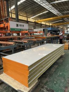 Panneau sandwich de type S léger, ignifuge, <span class=keywords><strong>hydrofuge</strong></span>, résistant à l'humidité, isolant thermique et acoustique, pour cloisons intérieures - Product Image 2