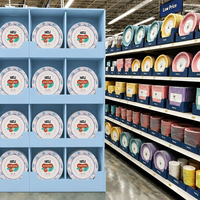 Vaisselle en papier XIELI fabriquée en Indonésie, 12 pouces, qualité alimentaire, forte capacité de charge, résistante à l'huile et à l'eau, pour usage quotidien et pour les fêtes