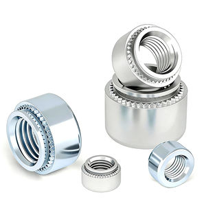 Tuerca Autoperforante, Tuerca Remache Cls S-M2.5 M3 M4 M5 M6 <span class=keywords><strong>M8</strong></span> M10, Tuerca de Inserción, Tuerca Redonda Autoperforante con Recubrimiento de Zinc Azul y Blanco - Product Image 2