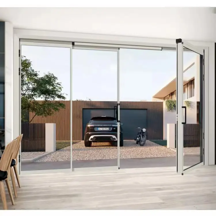 Interior Good Sealing Kitchen Folding Doors Aluminum Swing Sliding and Casement Glass PD Door