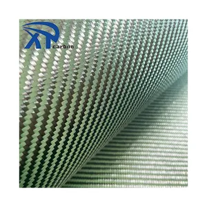 Original Factory green aramid carbon fiber fabric Carbon Kevlars Hybrid Fabric Cloth