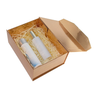 Emballage en carton rigide de luxe pliable et magnétique, boîte à vêtements en or, boîtes cadeaux pour vêtements avec votre Logo
