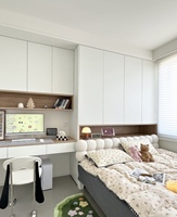 Ensemble de meubles de chambre d'enfant Tatami moderne en bois blanc durable, fabrication en usine, vente en gros, armoire, bureau, lit