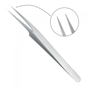 Nuevas Pinzas para Extensión de Pestañas de Volumen, Marca Personalizada Modelo BI, 90 Grados, Agarre Suave, Punta Puntiaguda de Acero Inoxidable, Alta Calidad - Product Image 4