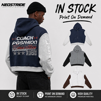 Hoodie Sweatshirt Pullover Grafis Kotak Bergaya Vintage dengan Cetakan Langit Berbintang, Bahan Lembut Berbahan Rib, OEM untuk Pria, Streetwear