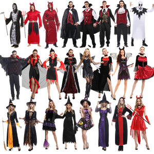 Halloween démon Noir <span class=keywords><strong>Rouge</strong></span> Robe Vampire Jeu Uniforme Cosplay Médiéval Vampire Vintage Cour Costume Femmes Halloween Costumes - Product Image 1