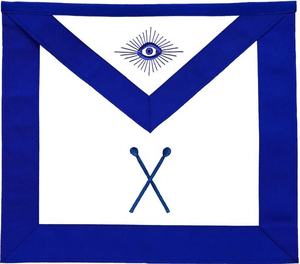 Masonic Blue Lodge Officers <b>Apron</b> Set of 11 Embroidered <b>Aprons</b>, <b>Leather</b> Masonic Regalia <b>Apron</b> - Product Image 5